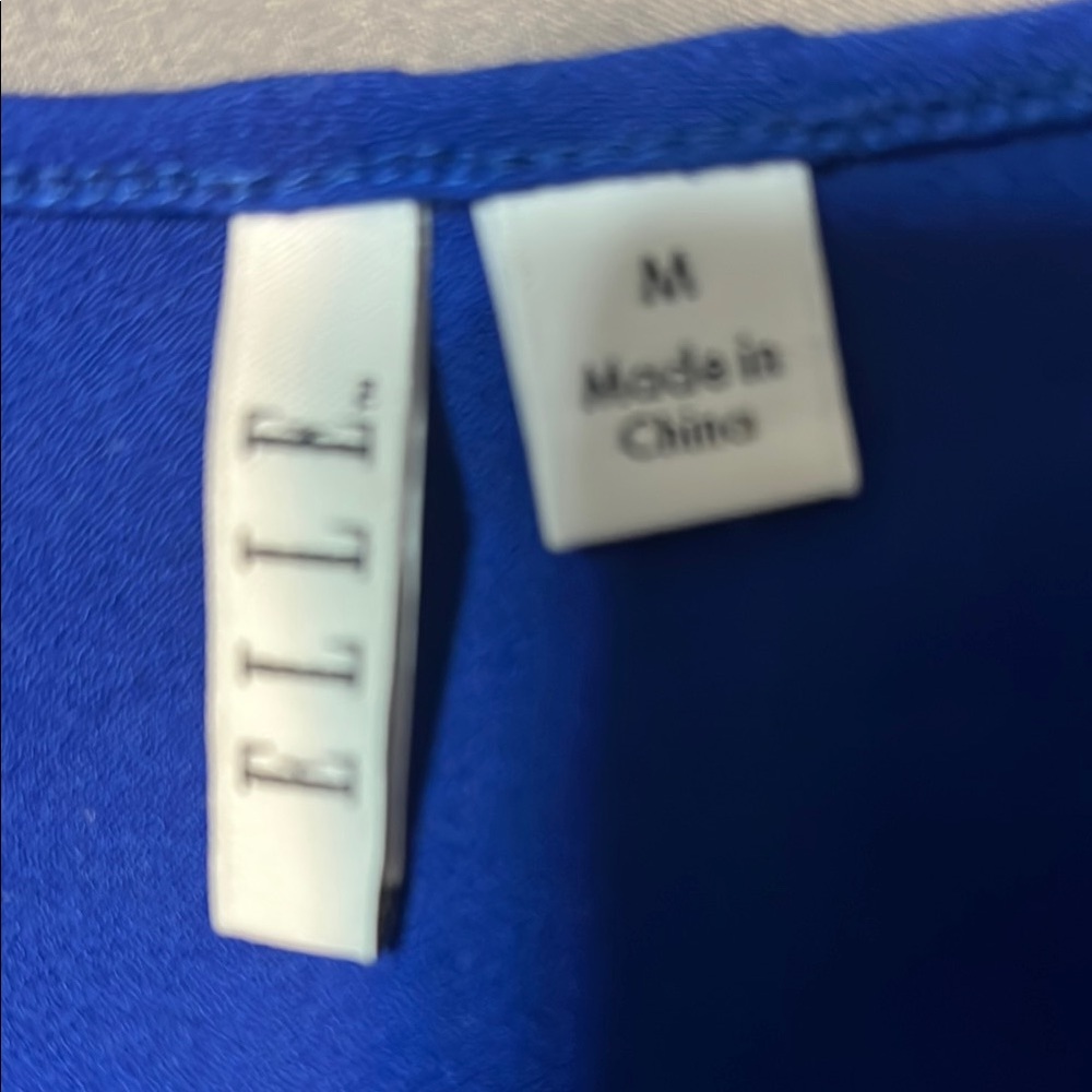 Women's Blue Cold Shoulder Top - Picture 2 of 2